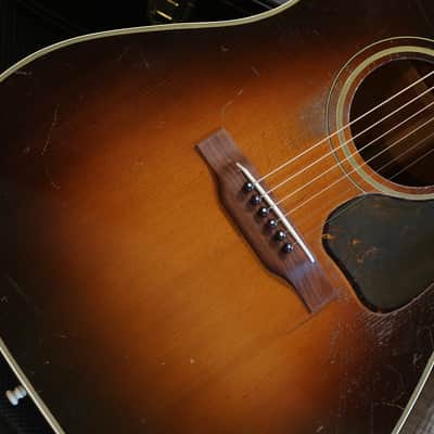 Vintage! 1943 Gibson Banner SJ Southern Jumbo w/ Truss Rod Acoustic Guitar Sunburst + HSC image 4