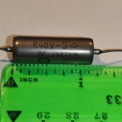 50pcs 0.1uF 200V K40Y-9 Vintage PIO guitar tone capacitors NOS Paper in Oil NIB image 4