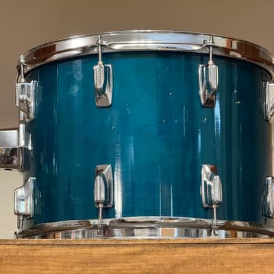 1980's Tama 14" Superstar Aquamarine 10x14 Rack Tom image 8