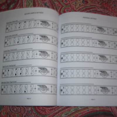 very near A+ (rarely handled) genuine Mesa Boogie Owner's Manual for Express Series 5:25 & 5:50  (NO amp included) from late 2000s/early 2010s, White Paper w/  Black Print/Graphics, 34 TOTAL pages Front Outer Cover to Back Outer Cover, 8 & 1/2" W x 11" H image 13