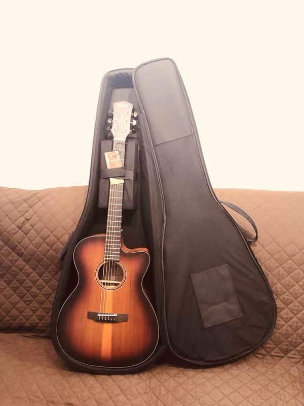 Cort COREOCOPLB Venetian Cutaway Solid Blackwood Top 6-String Acoustic-Electric Guitar w/Deluxe Case image 1