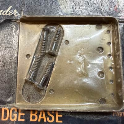 Fender New Old Stock Brass Telecaster Bridge Bass Plate 70s image 4