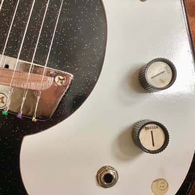 Silvertone 1448 With Case Amp 1962 - 1967 - Black image 4