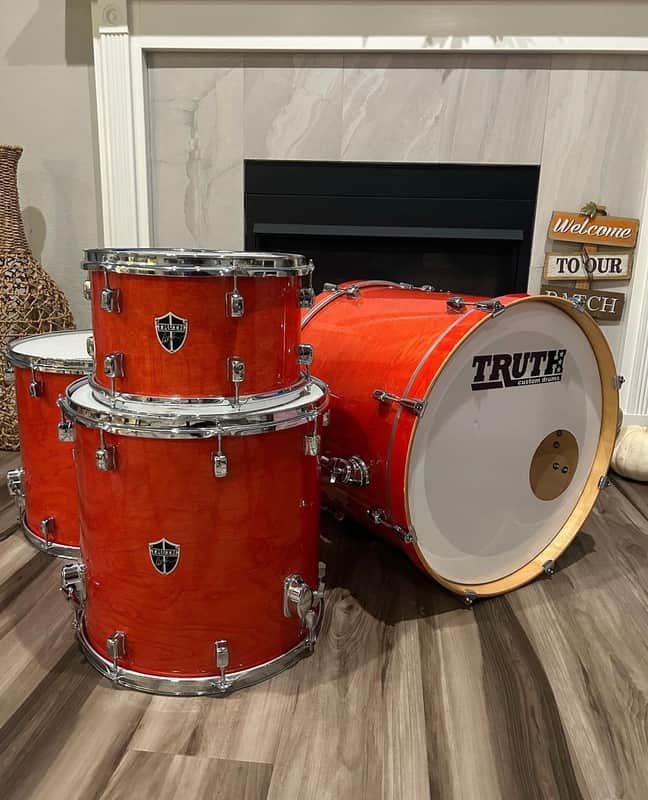 Truth Custom Drums Aaron Gillespie Signature Transparent Orange image 1