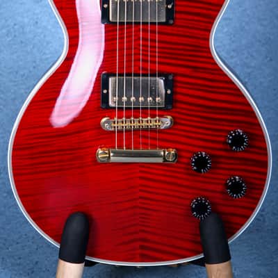 Gibson Les Paul 2011 Custom Flame Top Electric Guitar - Wine Red Preowned image 1