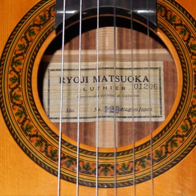 HAND MADE IN 1968 - RYOJI MATSUOKA No.120 - SOLID SPRUCE TOP CLASSICAL GUITAR image 4