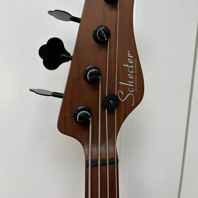 Schecter J-4 Nikki Sixx 4 String Bass - Worn Ivory image 3