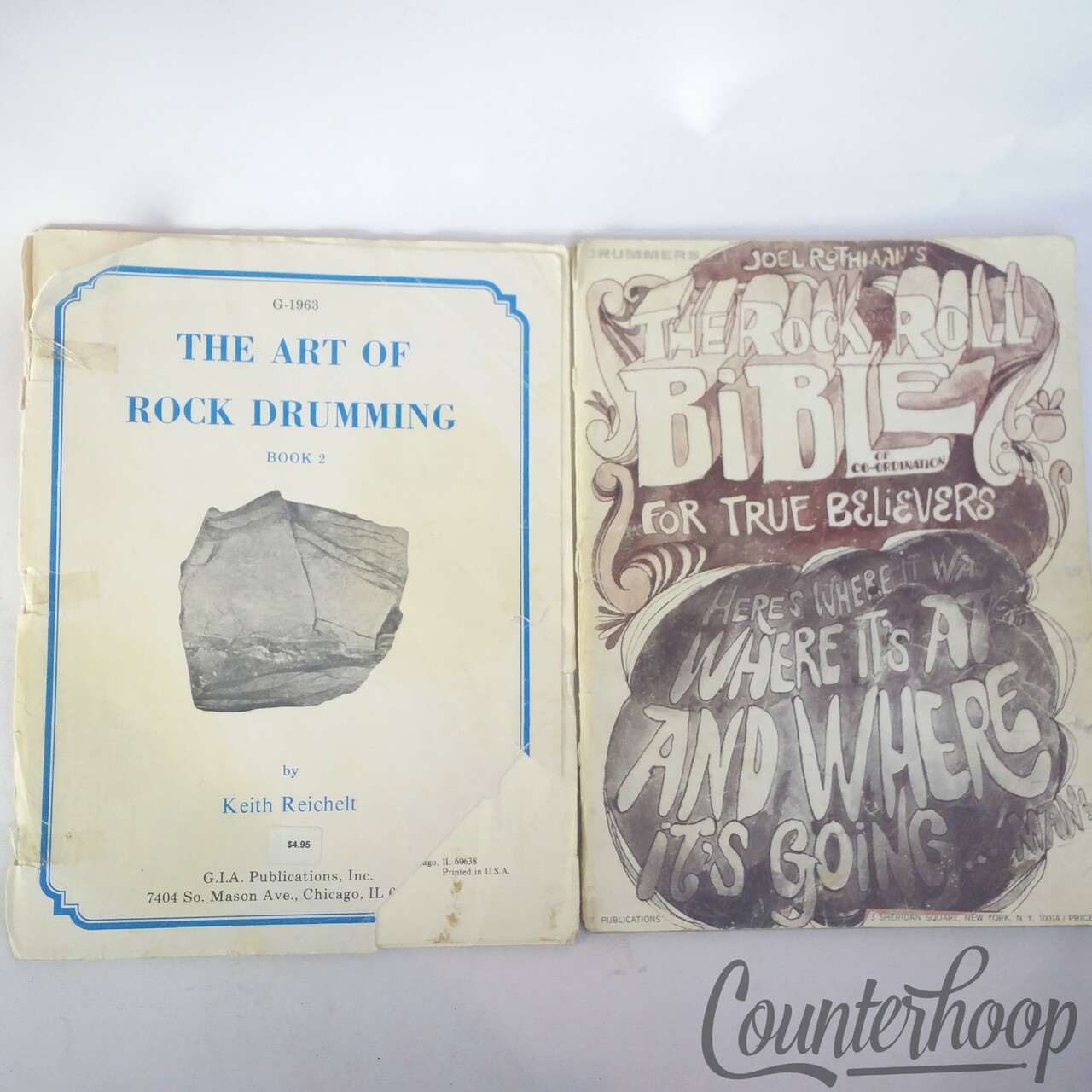 2x Drum Instructional Books-Art of Rock Drumming+Rock'n'Roll Drumming For True B — main photograph