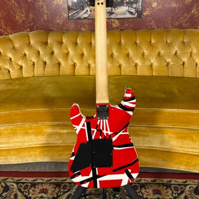 EVH Striped Series w/ Gator case - Red, White and Black image 8