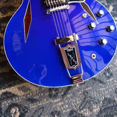 Gibson Trini Lopez Custom Shop 1964 Figured Top 2024 - Viper Blue image 8