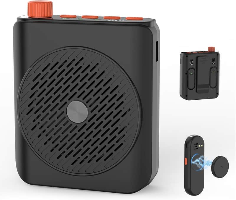 Voice Amplifier for Teachers, Dual Wireless Microphone Portable PA System with Magnetic Charging, 15W 15-Hour Speaker for Classroom, Training, Tour Guides, Yoga and Outdoor image 1