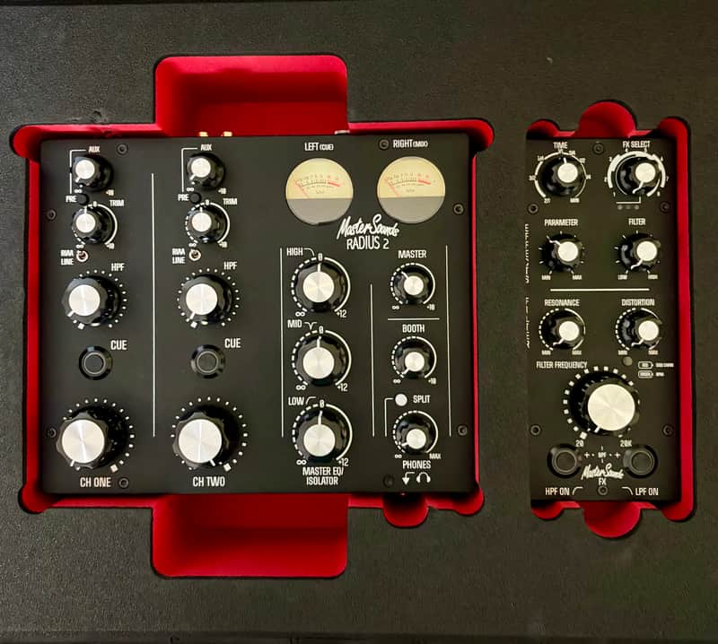 MasterSounds Radius 2 & FX Gen 2 Rotary DJ Mixer with Case Mint image 1