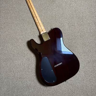 Warmoth Custom Tele Shaped Electric Guitar Vintage Burst image 2