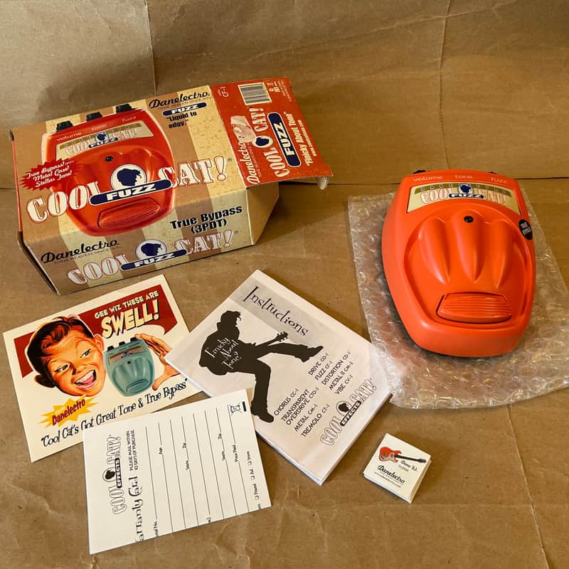 2010s Danelectro Cool Cat Fuzz Orange