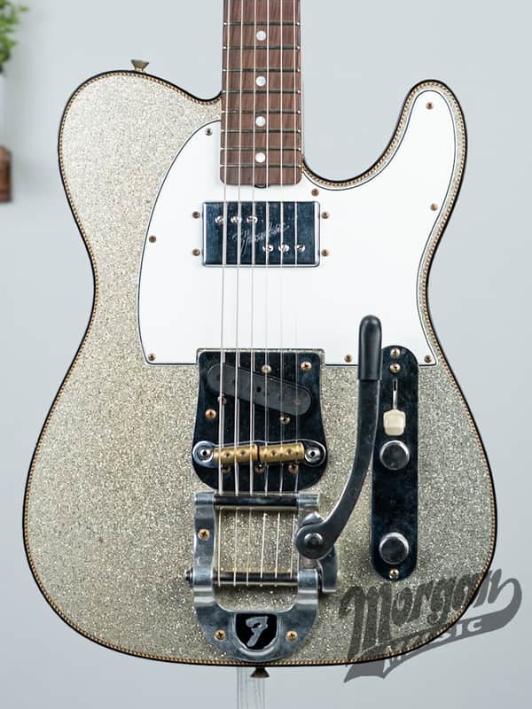 Fender Custom Shop Limited Edition Cunife Telecaster Custom - Aged Silver Sparkle image 1
