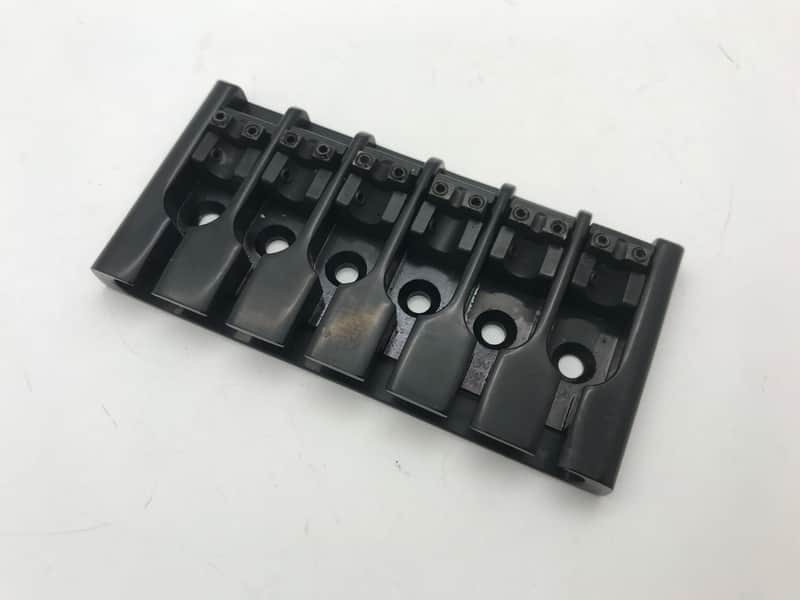 Black 6 String Bass Guitar Fixed Bridge image 1