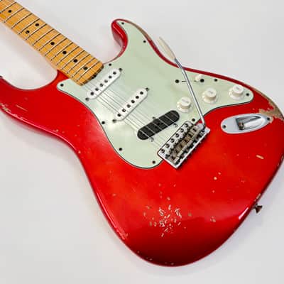 Fender Stratocaster 66 Relic Masterbuilt Dennis Galuszka Custom Shop 2014 Chrome Red image 8