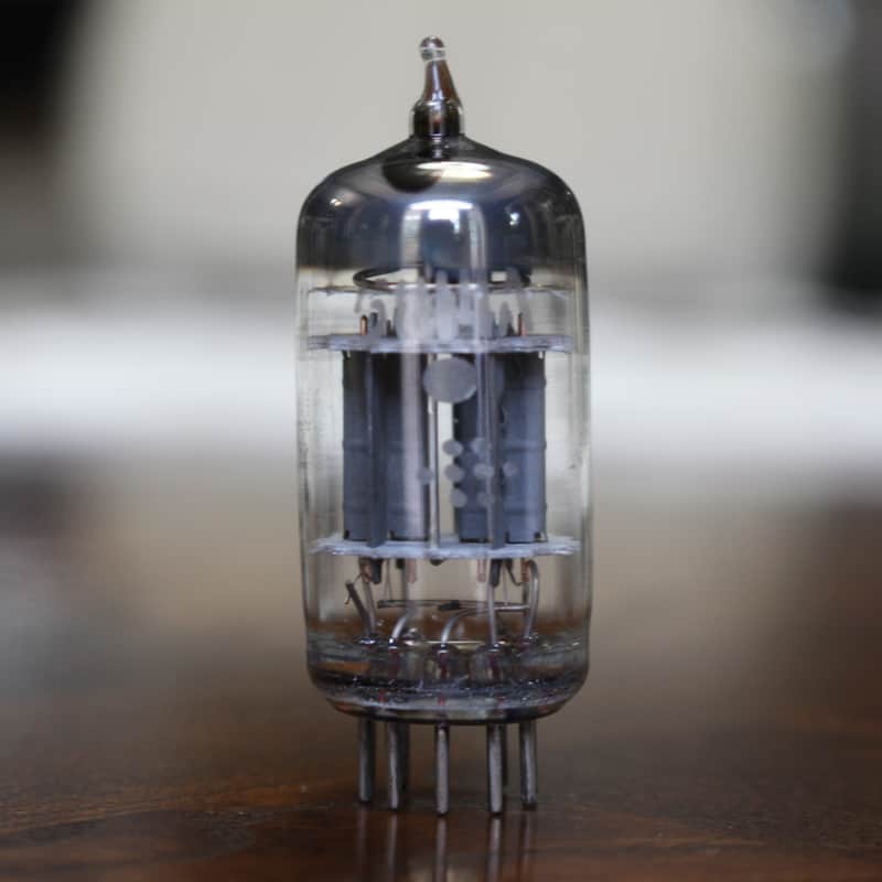 GE JG 5814A - 1958 - U Getter - Grey Plates - Triple Mica - Balanced - NOS - Preamp Tube