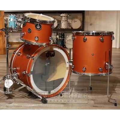 Used DW Performance Drum Set 22/12/16 Hard Satin American Rust - Excellent image 2