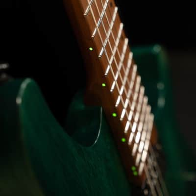 Cort Space 6GTR Multi-Scale Electric Guitar w/Gig-bag. Semi Gloss Turquoise DIRECT SHIP image 10