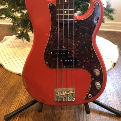 Fender Precision Bass Fiesta Red image 1