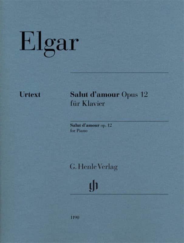 Hal Leonard Elgar Salut d'amour Opus 12 Fur Klavier for Piano ...