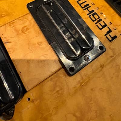 Fleishman 5-String Natural Dragon Bass *AS-IS NEEDS WORK* w/ Flight Case image 12