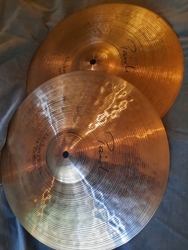 Paiste 14" Signature Medium Hi-Hat Cymbals (Pair) 1989 - Present - Traditional image 1