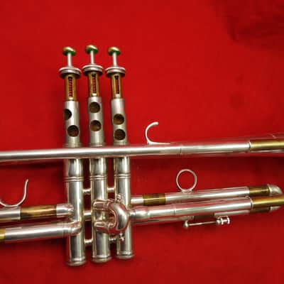 Benge Los Angeles Claude Gordon CG model Bb trumpet 1980 - Silver image 11