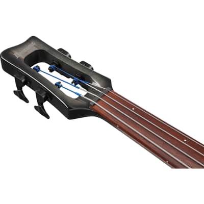 Ibanez UB804 UB Fretless Upright 4-String Bass - Black Ice Burst Low Gloss image 7