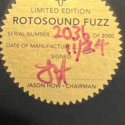 Rotosound RFB1 Limited Edition 1967 Fuzz Reissue Guitar Effects Pedal Silver Hand Built In the UK image 8