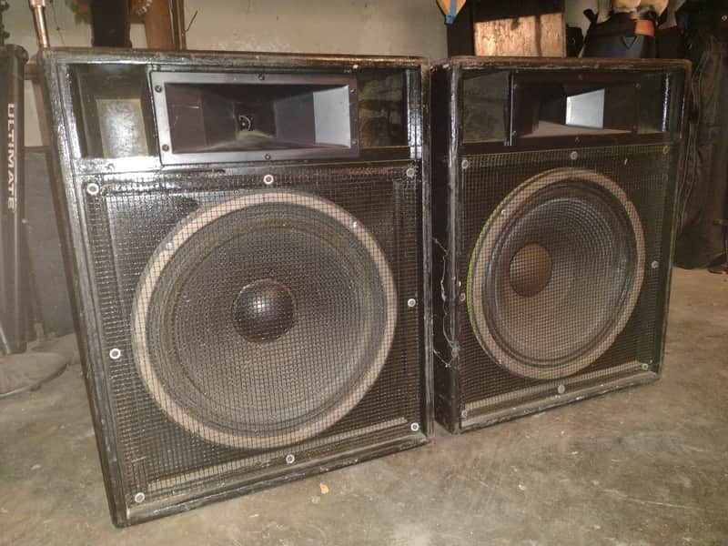 TRU-SONIC 150W EV TL606a PA-cabinets 70s - Black image 1