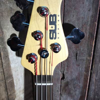 Sterling Sub Ray 4 String Bass  White image 4