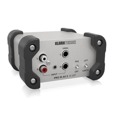 Klark Teknik PRO DI AV 2 DI 22P Passive Stereo DI Box image 3