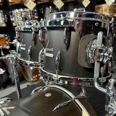 SONOR Vintage Series 4-Piece 10/12/14/20 Drum Kit Set in Black Onyx with SKB Soft Cases image 3
