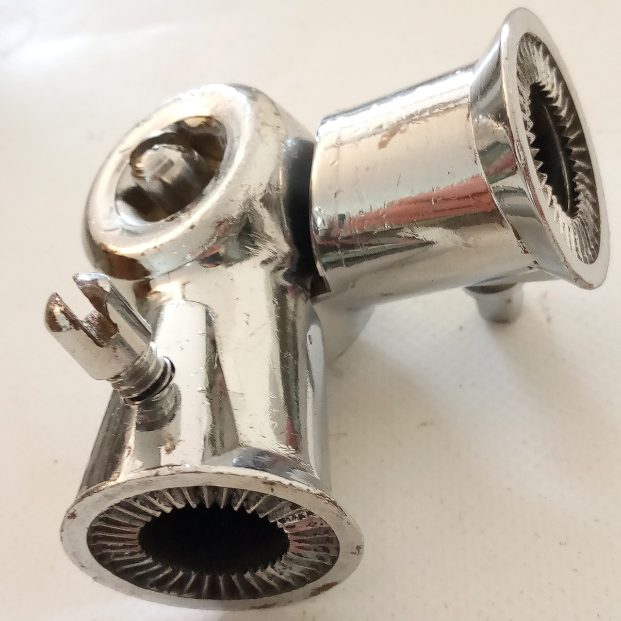 Premier 60s Bass/Tom Drum Ratchet Arm Mount Connector Chrome Vintage Elite UK* — main photograph