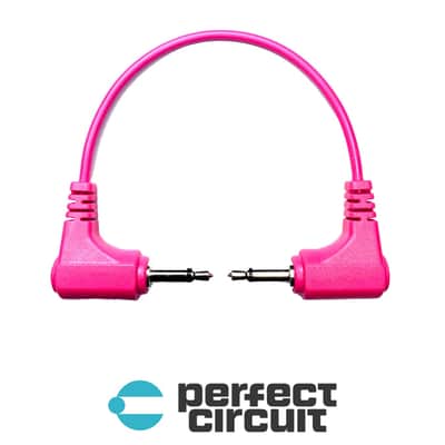 Tendrils Stakkas Right-Angle Stackable 3.5mm Eurorack Patch Cables - 30CM (Magenta)