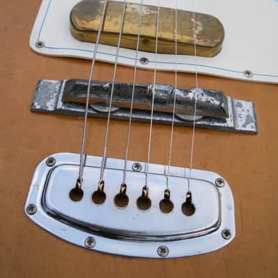 Vintage 60's Guyatone LG40 Original And Complete With Case, Natural, VGC, RARE! image 6