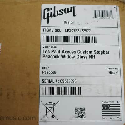 Gibson Custom Shop Les Paul Axcess Custom Figured with Stopbar Tailpiece - Peacock Widow image 21