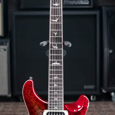 PRS SE Custom 24-08 Electric Guitar - Charcoal Cherry Burst with Gig Bag image 4