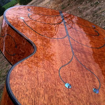 Maegen Wells-Lame Horse Collaboration Cosette Acoustic Flat Top Guitar with free Lame Horse Ukulele image 10