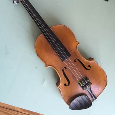Rare Antique Robert Baillie Scottish Fiddle 1874 with GSB Case image 3