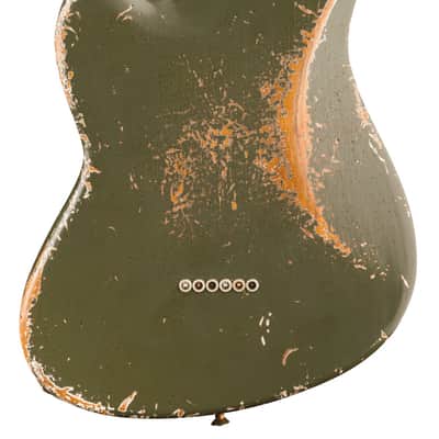 New Jackson Custom Shop Limited Edition Master Built Misha Mansoor Baritone Surfcaster Army Drab Green PREORDER image 3