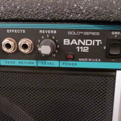 Peavey Solo Series Bandit 112 1992 Teal Stripe image 2