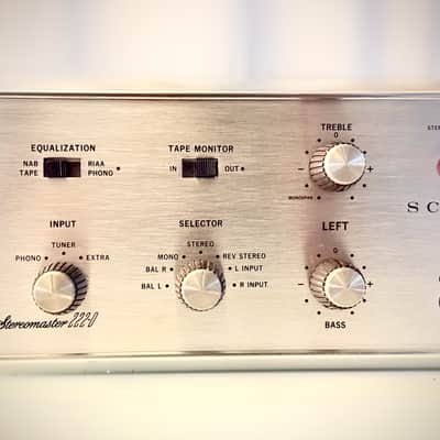 🎶✨ H.H. Scott 222D/222-D Tube Integrated Amplifier w/ Wood Case — Serviced EL84 / 7189 Vintage Hi-Fi image 14