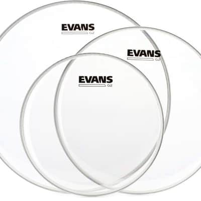 Evans G2 Clear 3-piece Tom Pack - 10/12/14 inch image 2
