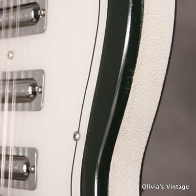 original 1967 Danelectro SLIMLINE DANE B3N 12-string DARK GREEN!!! image 7