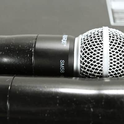 Shure UR4D Wireless Receiver w/ two UR2/SM58 Handheld Mics - L3 Band CG0128M image 9