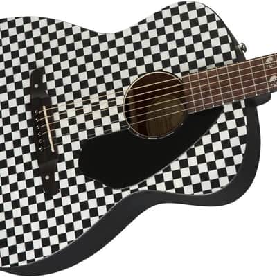 Fender Tim Armstrong Hellcat Concert Acoustic Guitar, Checkerboard, Walnut Fingerboard image 6