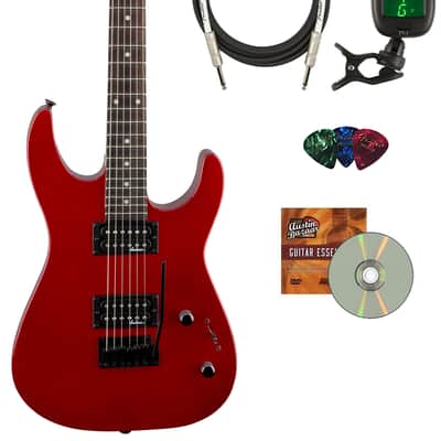 Jackson JS Series Dinky JS11 Electric Guitar - Metallic Red w/ Instrument Cable image 1